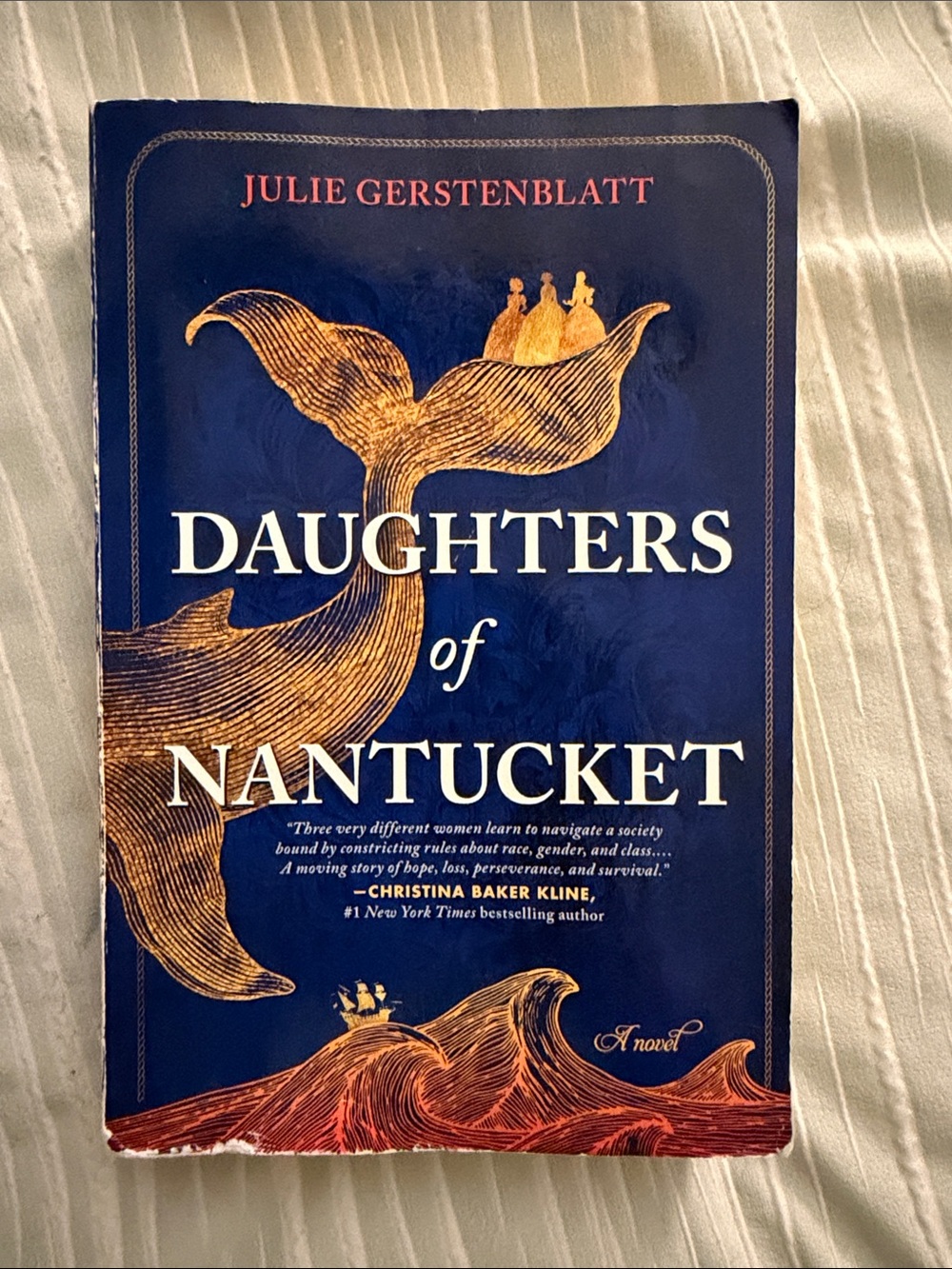 Daughters of Nantucket Book by Julie Gerstenblatt - Navy Blue Book Cover